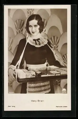 AK Schauspielerin Mary Brian als Zigarettenverkäuferin
