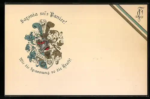 AK Saxonia sei`s Panier!, Studentenwappen