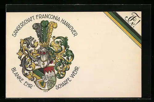 AK Hannover, Sängerschaft Franconia, Studentenwappen