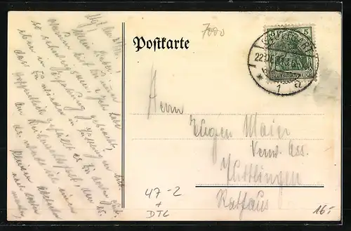 AK Stuttgart, Staatlicher Verwaltungskurs, Studentenwappen 1913 /14