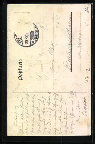 Künstler-AK Abiturienten-Commers der Klinger Oberrealschule, Studentenwappen