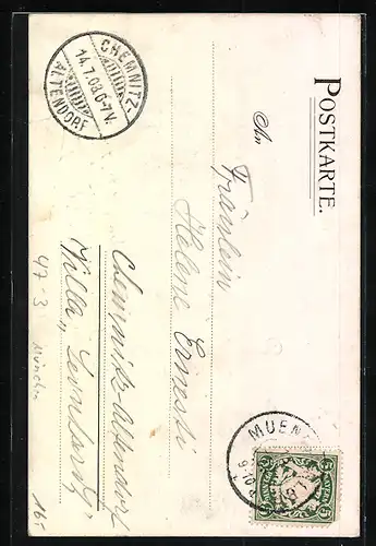 AK München, Studentenwappen Absolvia mercatura