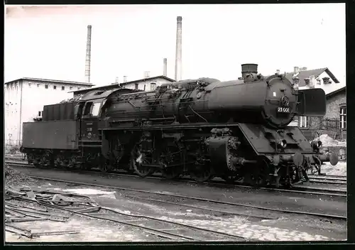 Fotografie Deutsche Reichsbahn DDR, Dampflok, Tender-Lokomotive Nr. 23 001