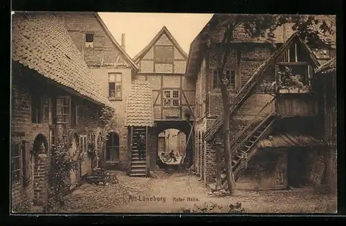 AK Lüneburg, Fachwerkhaus Roter Hahn