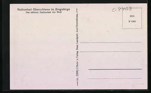 AK Oberschlema, Blick auf das Radiumbad