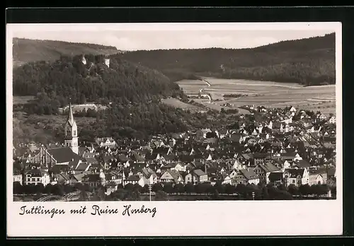 AK Tuttlingen, Ortsansicht mit Waldblick