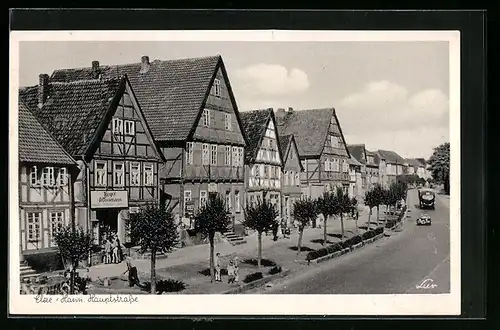 AK Elze /Hann. Hauptstrasse mit Geschäft