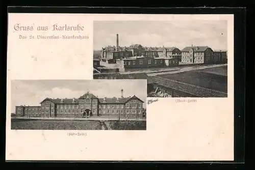 AK Karlsruhe, St. Vincentius-Krankenhaus, Nord- und Süd-Seite