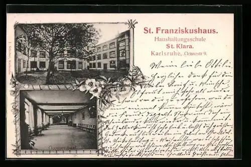AK Karlsruhe, St. Franziskushaus, Haushaltungsschule St. Klara, Grenzstrasse 9