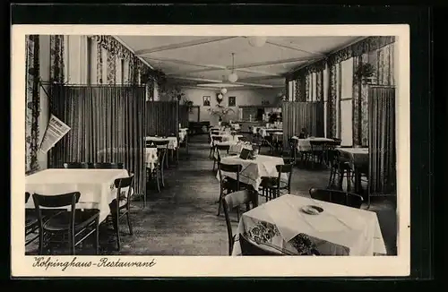 AK Karlsruhe a. Rhein, Kolpinghaus-Restaurant, Karlstrasse 115