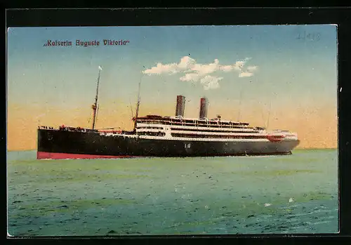 AK Passagierschiff Kaiserin Auguste Viktoria