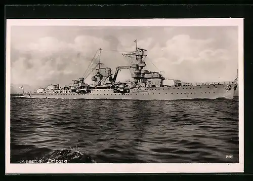 AK Kreuzer Leipzig der Kriegsmarine