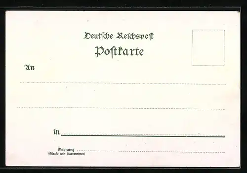 Lithographie Passagierschiff Nixe auf See