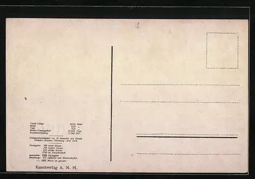 AK Passagierschiff Amerika auf See
