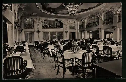 AK Passagierschiff New York der Hamburg-Amerika Linie, Speisesaal 1. Klasse