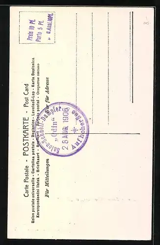 Künstler-AK Salonschnelldampfer Odin