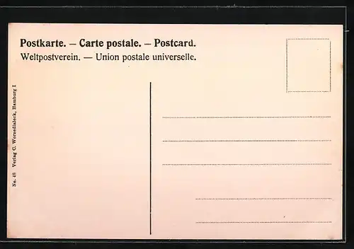 AK Fünfmaster-Vollschiff Preussen, grösstes Segelschiff der Welt, auf See