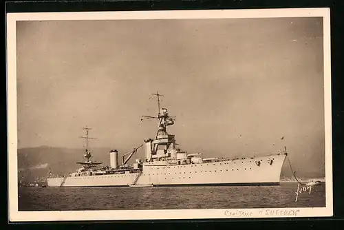 AK Croiseur Suffren, Franz. Kriegsschiff