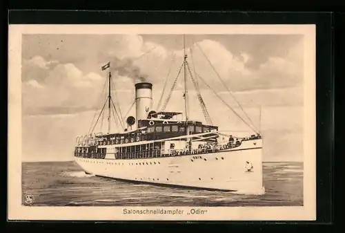 AK Salonschnelldampfer Odin