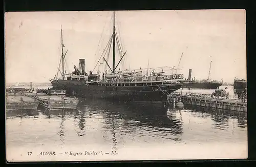 AK Alger, Passagierschiff Eugene Peirere am Kai