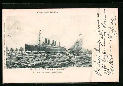 AK Passagierschiff Kaiser Wilhelm der Grosse