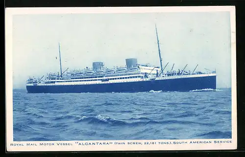 AK Passagierschiff Alcantara, Royal Mail Motor Vessel