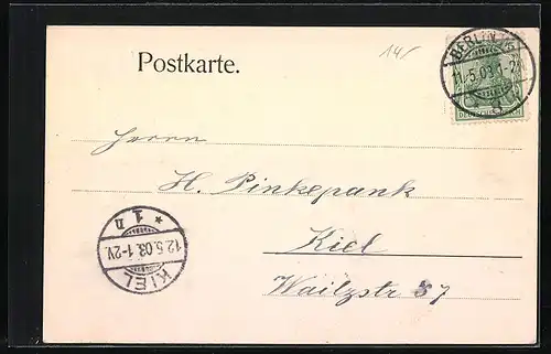 AK Berlin, Strassenbahn neben der Neuen Wache