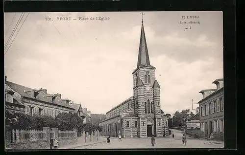 AK Yport, Le Littoral, Place de l`Église