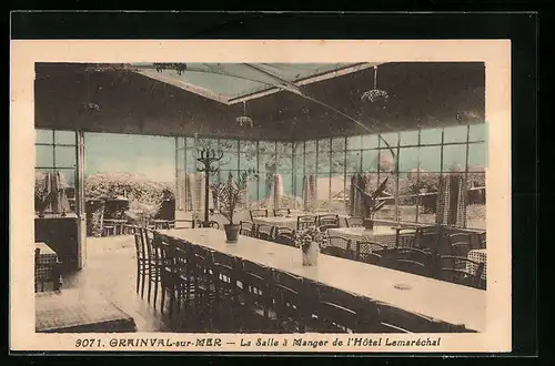 AK Grainval-sur-Mer, La Salle à Manger de l`Hôtel Lemaréchal