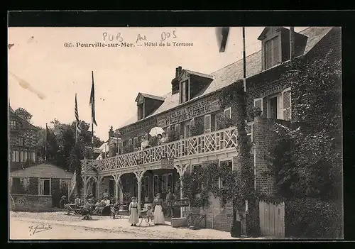 AK Pourville-sur-Mer, Hôtel de la Terrasse