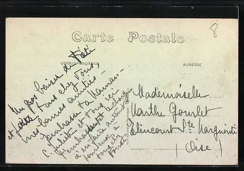 AK Pourville, Rue principale, Strassenpartie