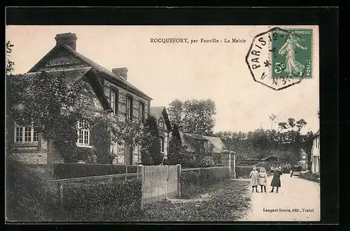 AK Rocquefort, La Mairie par Fauville