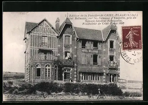AK Criel-Plage, Hotel Bellevue