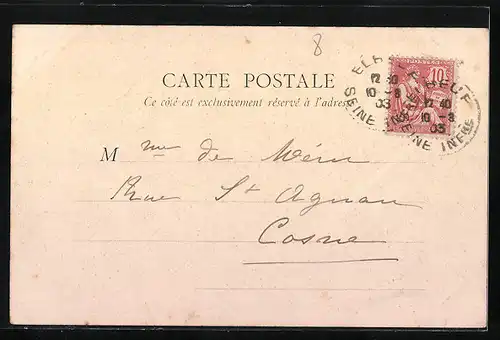 AK Elbeuf, Place du Calvaire et rue de la Barrière