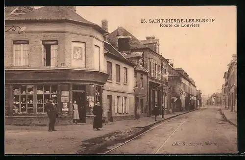 AK Saint-Pierre-les-Elbeuf, Route de Louviers