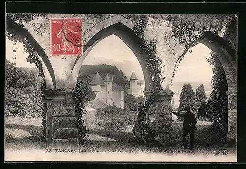 AK Tancarville, tour d`entrée et tour de l`Aigle