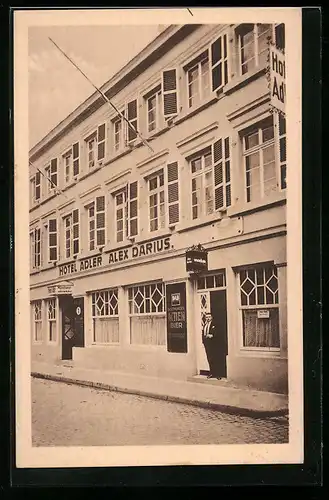 AK Königswinter, Hotel Adler in der Hauptstrasse 148