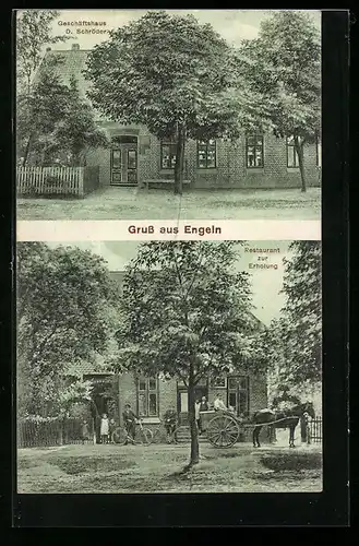 AK Engeln, Geschäftshaus Schröder, Restaurant zur Eholung