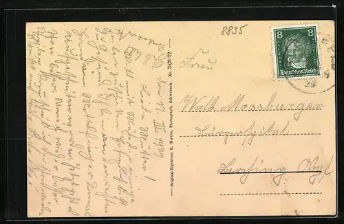 AK Pleinfeld, Ortsansicht bei Dämmerung