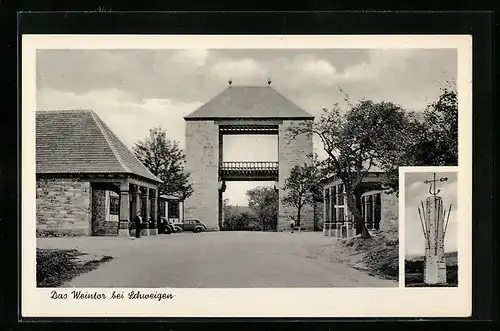 AK Schweigen, Blick auf das Weintor