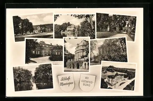 AK Ludwigsburg, Schloss Monrepos am Wasser