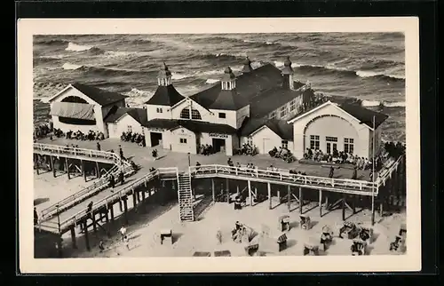 AK Sellin /Rügen, Blick auf die Seebrücke