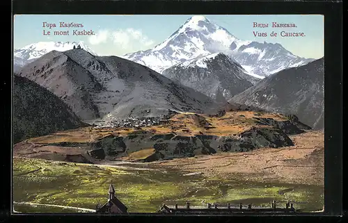 AK Le mont Kasbek, Vues de Caucase