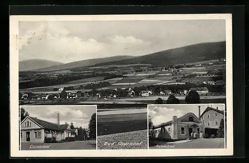 AK Bad Oppelsdorf, Gesamtansicht, Kaiserbad, Carolabad