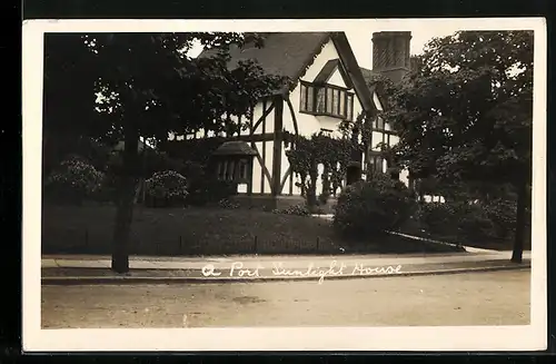 AK Port Sunlight, Strassenpartie mit Haus