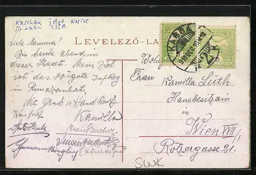 AK Kassa, Szinház és Fö utca