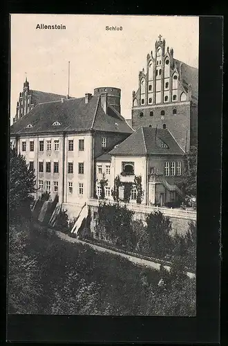 AK Allenstein, Schloss mit Mauerweg