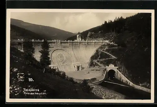 AK Hohenelbe, Talsperre und Krausebauden