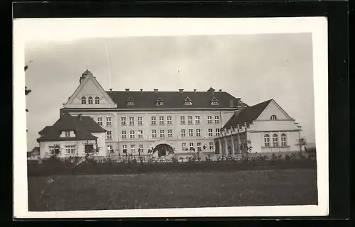 Foto-AK Rychnov n. Kn., Blick zum Schloss