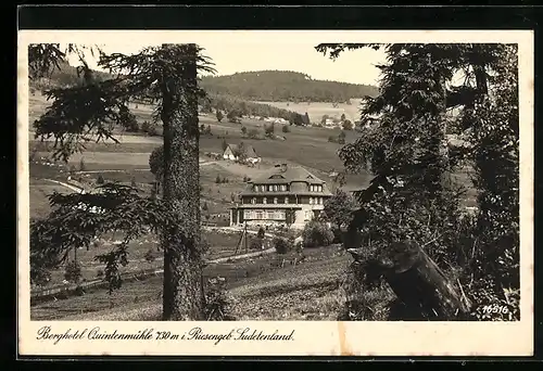 AK Schatzlar i. Rsgeb. /Sudetengau, Berghotel Quintenmühle